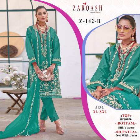 Z 142 By Zarqash Designer Readymade Pakistani Suits Catalog

